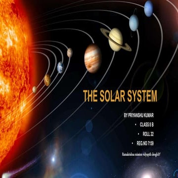 Diagram Of Solar System For Class 8 Stars And The Solar Syst