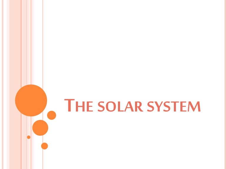 The Solar System 2nd Of Primary