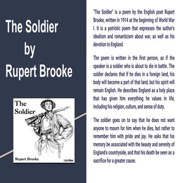 The Soldier  by  Rupert Brooke.pptx