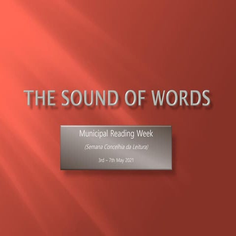 The sound of words.2