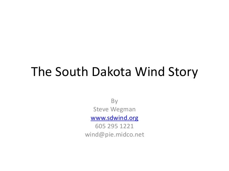 The South Dakota Wind Story