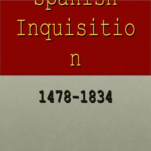 The Spanish Inquisition-English II