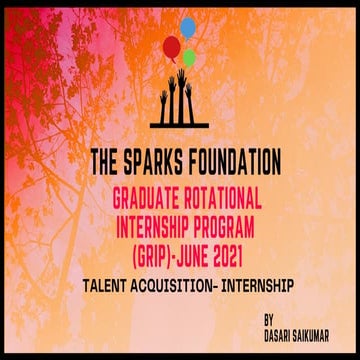 The spark foundation internship