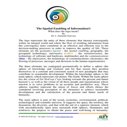 The spatial enabling of information   logo