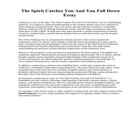 The Spirit Catches You And You Fall Down Essay.pdf
