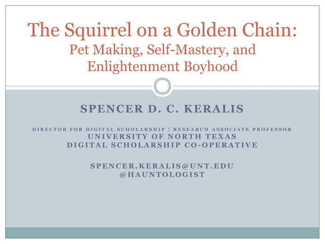 The squirrel on a golden chain cre