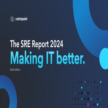 The SRE Report 2024 - Great Findings for the teams