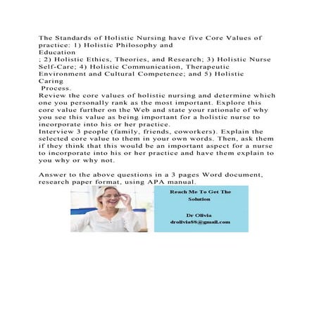 5 Core Values Of Holistic Nursing – CJWXVR