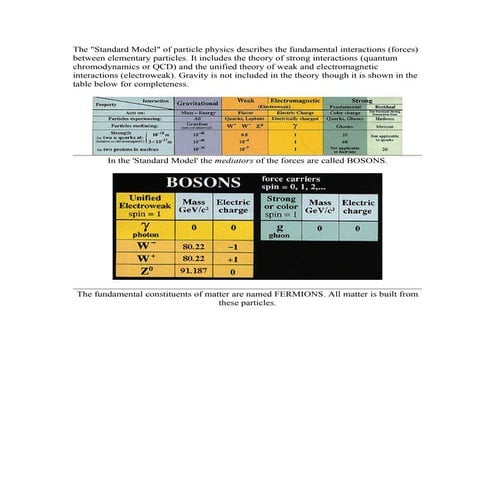 The standar model of fermion