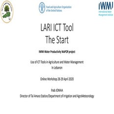 The start of LARI app by Ihab Jomaa