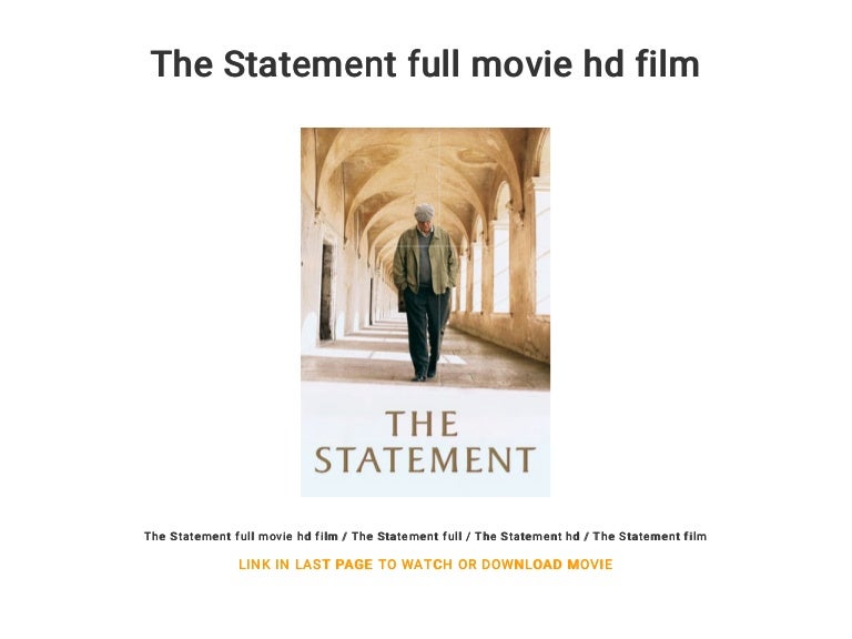 The Statement full movie hd film