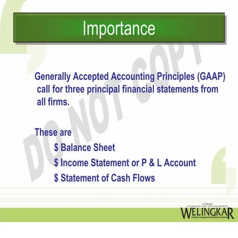 Cash Flow Statement