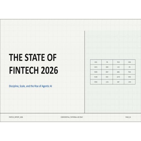 The state of fintech 2026 - a brief summary | PDF