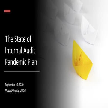 The state of ia  pandemic plan