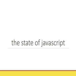 The State of JavaScript (2015)