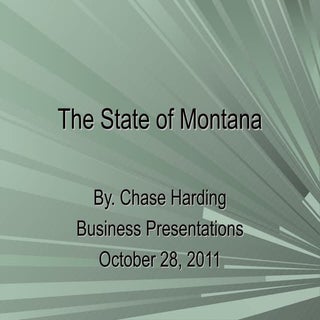 The state of montana