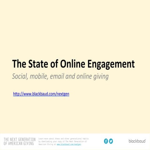 The State of Online Engagement - Online Fundraising and Marketing for Nonprofits