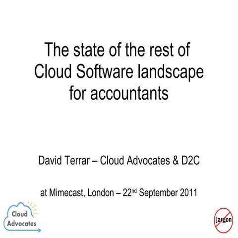 The state of the rest of cloud software for accountants