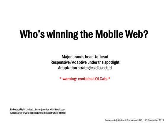 Who's winning the mobile web?