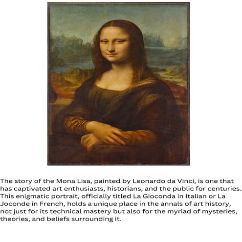 The Story Behind Mona Lisa Painting By Leonardo Da Vinci
