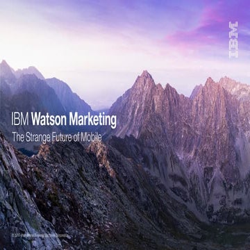 Michael Trapani - How to Prepare for The Very Strange Future of Mobile