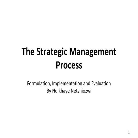 The strategic management process 002