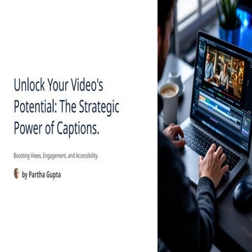 Unlock Your Video's Potential: The Strategic Power of Captions.