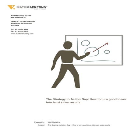 The strategy to action gap