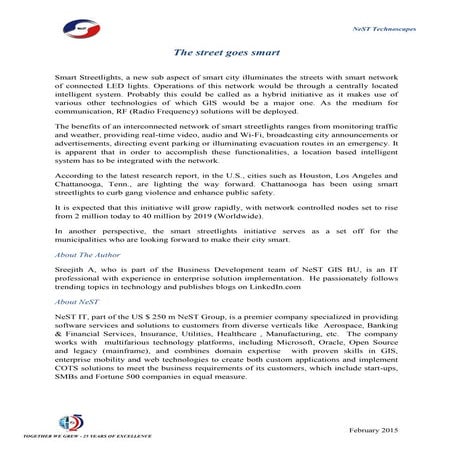 The street goes smart