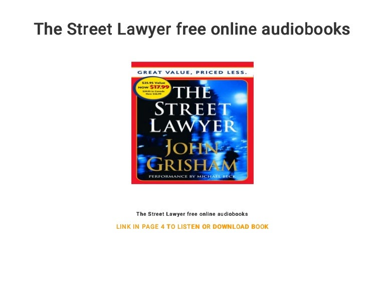 The Street Lawyer Free Online Audiobooks
