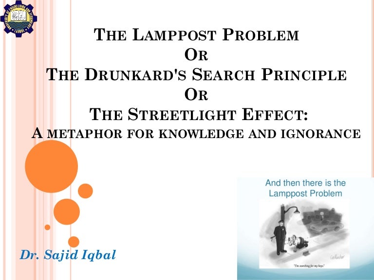 The streetlight effect