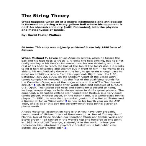 The string theory | PDF