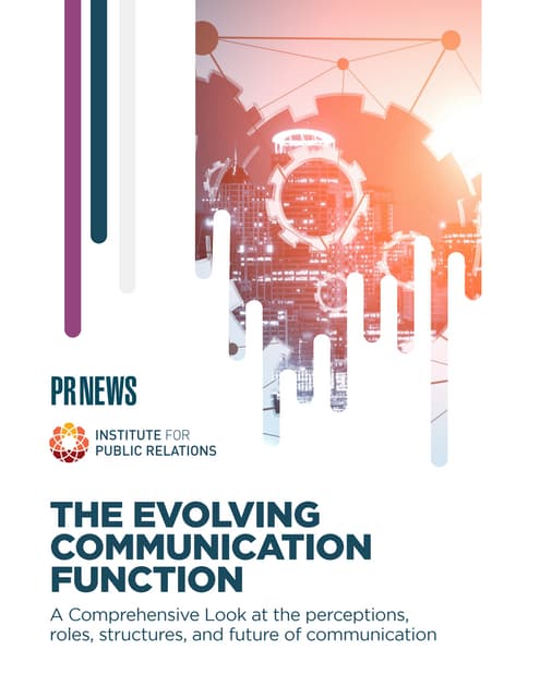 The Evolving Communication Function