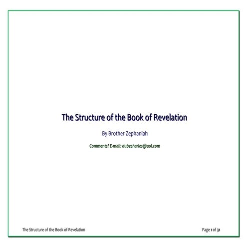 The Structure of the Book of Revelation