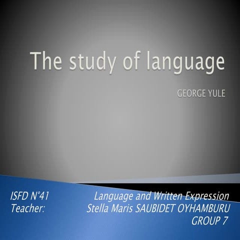 Language and Regional Variation