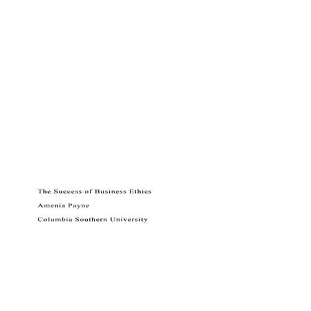 The Success of Business .docx