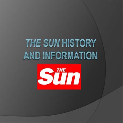The sun history and information powerpoint