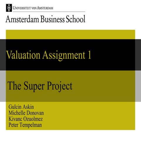 Harvard Business Case - Super Project
