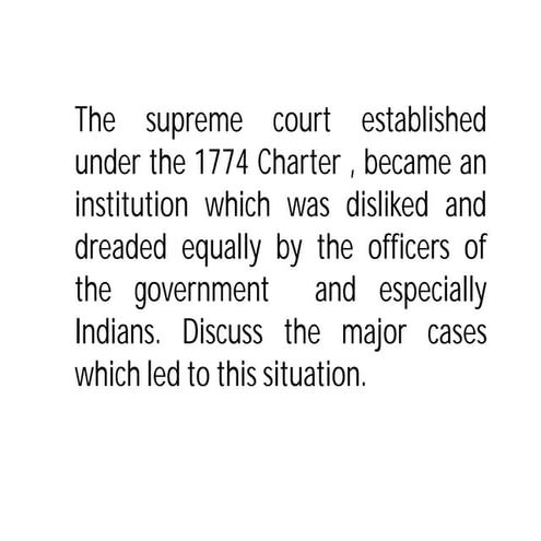 The supreme court established under the 1774 charter