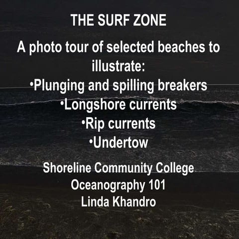 The surf zone | PPT image.
