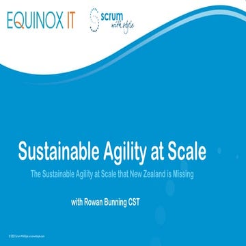 Sustainable Agility at Scale