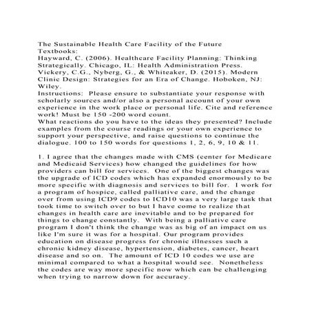 The Sustainable Health Care Facility of the FutureTextbooks H.docx