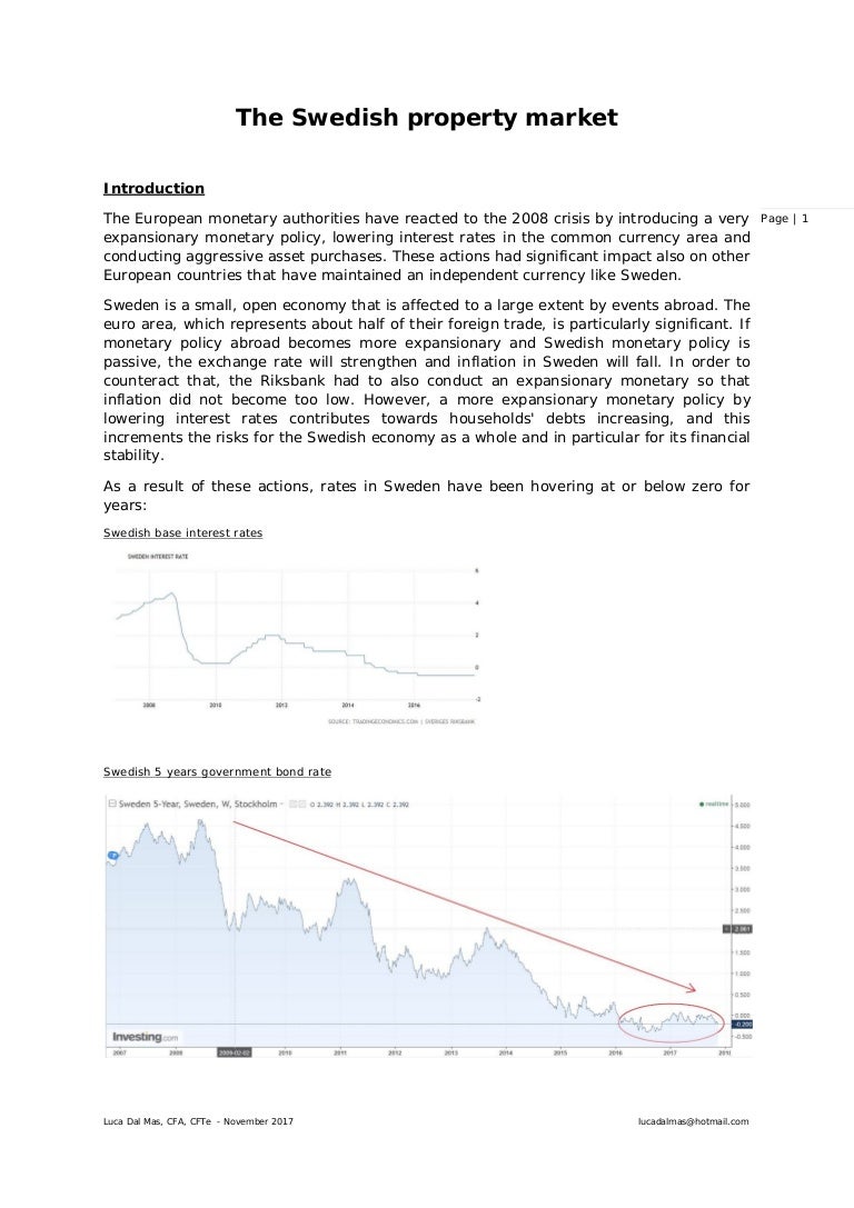 The swedish property market part 1
