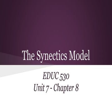 Synectics Model