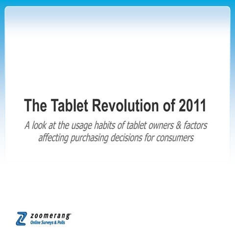 The tablet revolution of 2011