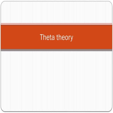 Theta theory structure - English linguistics