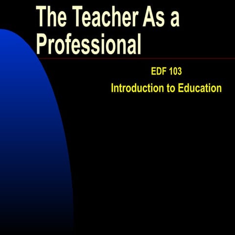 The teacher as_a_professional