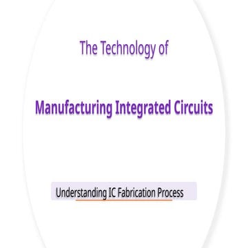 Fabrication process of Integrated Circuit (IC's) | PDF