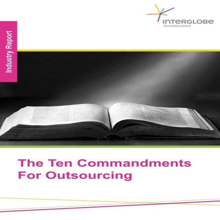 The ten commandments for outsourcing 