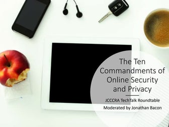 The Ten Commandments of Online Security and Privacy